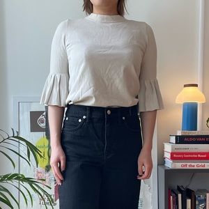 COS Too in light pink with butterfly sleeve